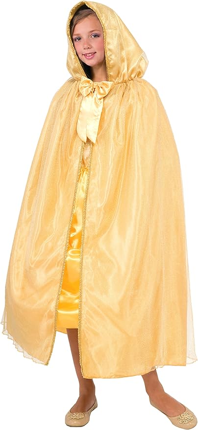 Girl's Gold Royal Princess Cape - Rubies Costumes & Accessories - HalloweenCostumes4U.com - Accessories