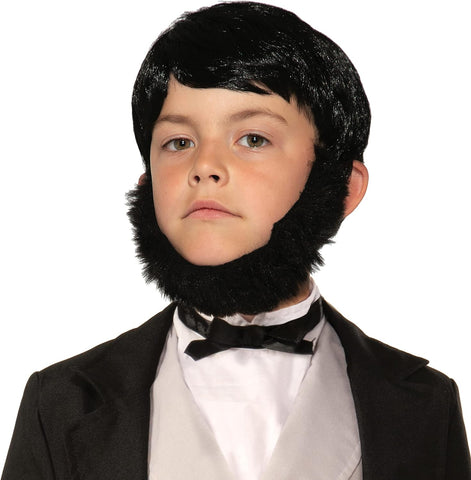 Kids Abraham Lincoln Wig & Beard Set