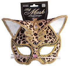 Leopard Face Mask Costume Accessory