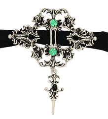 Collier ras du cou Westenra Spica de luxe Wicked Gems, accessoire de bijouterie fantaisie