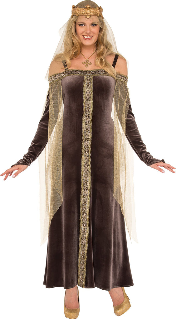 medieval grey dress Light Gray Velvet Celtic Medieval Dress D2006