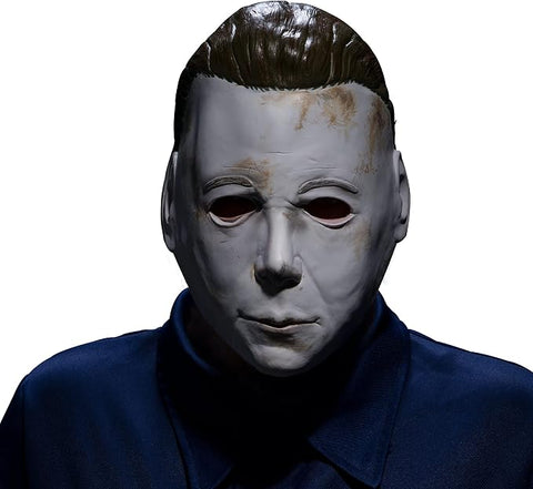 Masque de déguisement du film d'Halloween Michael Myers avec cheveux en peluche