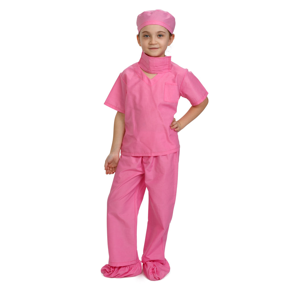 Childs Doctor Nurse Dentist Pink Costume - Dress Up America Costumes & Accessories - HalloweenCostumes4U.com - Kids Costumes