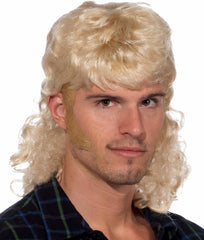 Perruque blonde coupe mulet