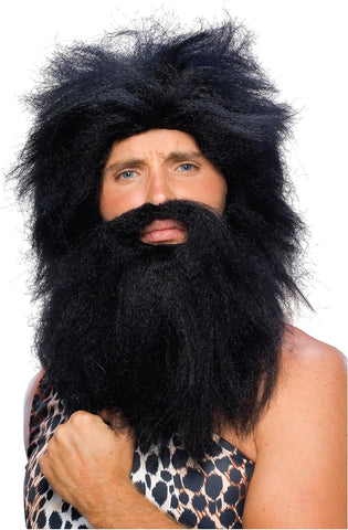 Caveman Beard and Wig Set - Various Colors - HalloweenCostumes4U.com - Costume Props & Accessories