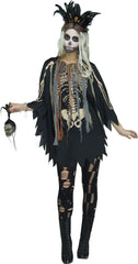Adults Voodoo Witch Doctor Costume Poncho