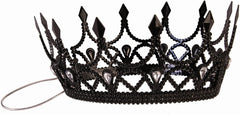 Black Dark Royalty Queen Crown Costume Accessory