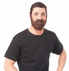Brown Beard and Moustache Costume Accessory Set