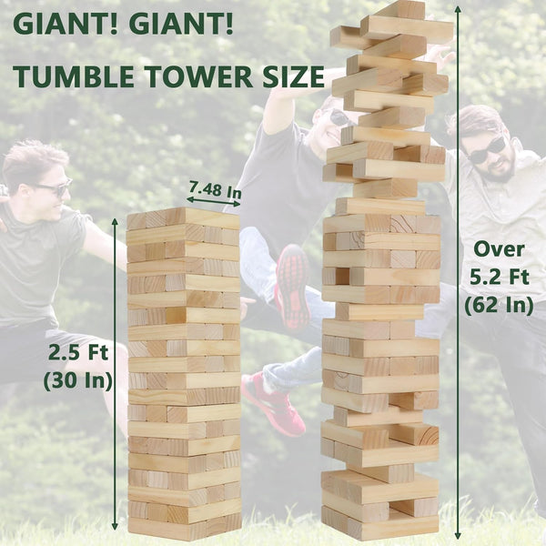 NJ RENTAL ONLY - Giant Jenga Wooden Tumble Tower Rental