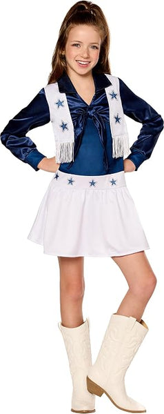 Girls Deluxe Dallas Cheerleader Costume Dress