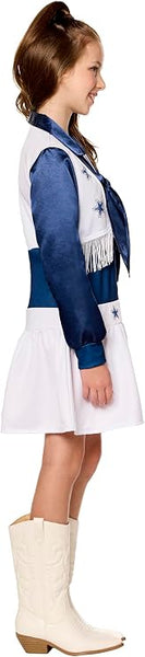 Girls Deluxe Dallas Cheerleader Costume Dress
