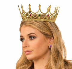 Gold Royal Queen Crown Costume Accessory