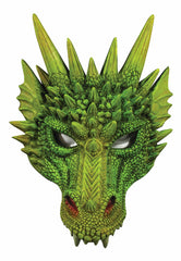 Green Dragon Half Mask Costume Mask
