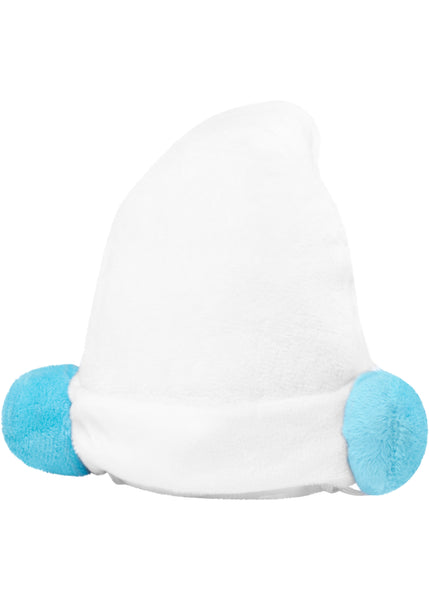 Hat from Pets The Smurfs Smurf Costume featuring a white plush hat with blue ears