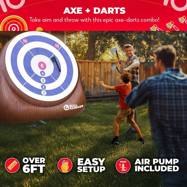 Giant Inflatable Axe Throwing Outdoor Game Rental
