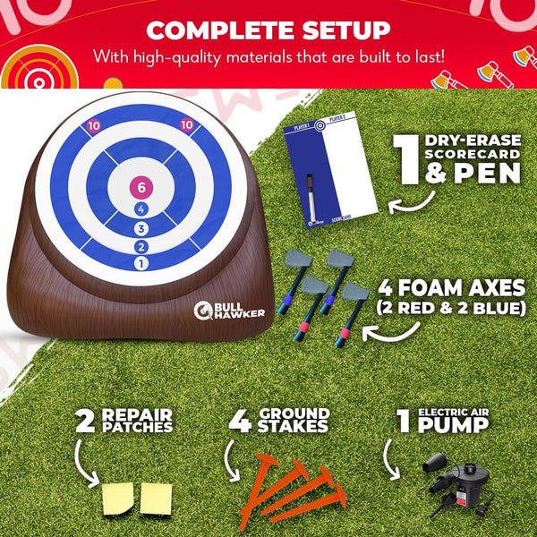 Giant Inflatable Axe Throwing Outdoor Game Rental