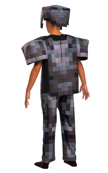 Kids Minecraft Deluxe Netherite Armor Costume