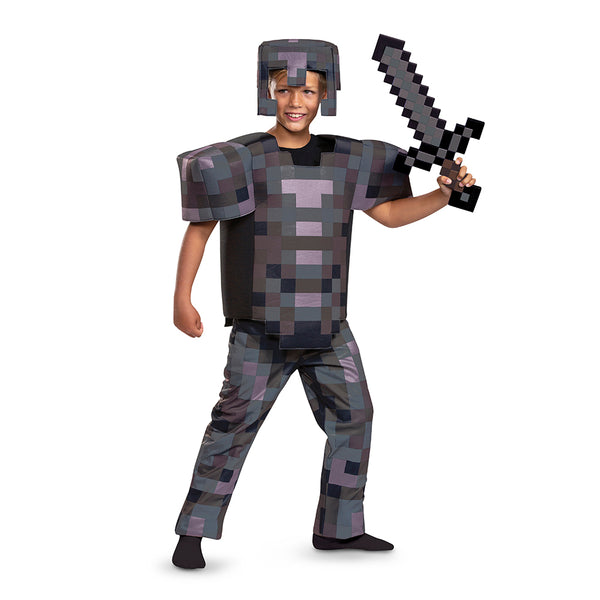 Kids Minecraft Deluxe Netherite Armor Costume