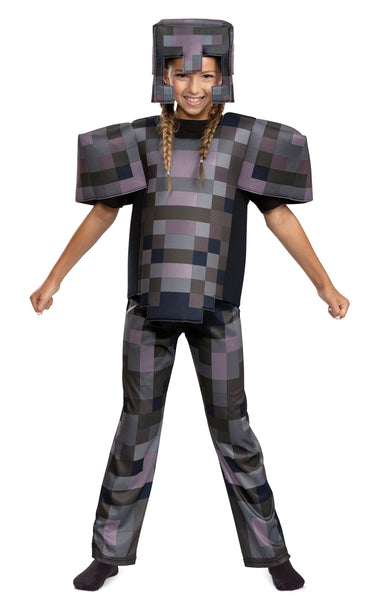 Kids Minecraft Deluxe Netherite Armor Costume