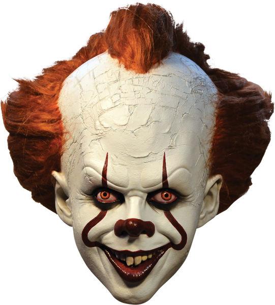 Stephen King's IT Pennywise Deluxe Costume Mask - Trick or Treat Studios - HalloweenCostumes4U.com - Accessories