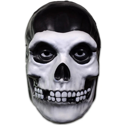 Misfits The Fiend Vacuform Costume Mask Misfits The Fiend Vacuform Costume Mask features skull‑like face with hollowed eye sockets, exaggerated cheekbones, and elongated jaw details, finished in bone‑white with deep shadowed contours, front view