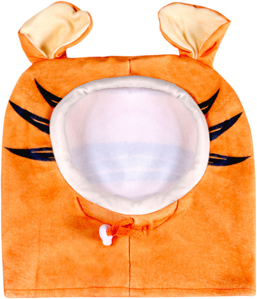 Pets Disney Winnie the Pooh Tigger Headpiece Costume Accessory
featuring a soft orange fabric hood designed to capture Tigger’s playful character look, complete with tall, rounded ears, front view