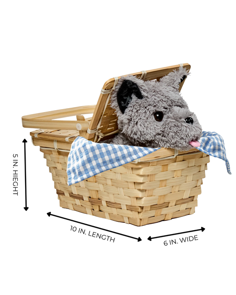 Puppy in a Basket Costume Prop Accessory