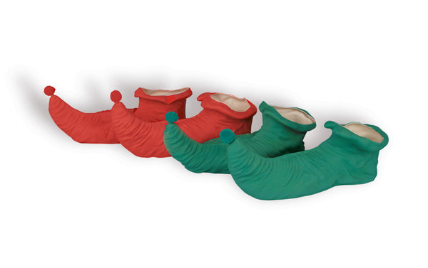 Costume Elf Shoes Red or Green Costume Elf Shoes
