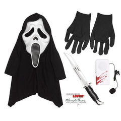 Scream Ghost Face Slayer Costume Accessory and Voice Changer Kit