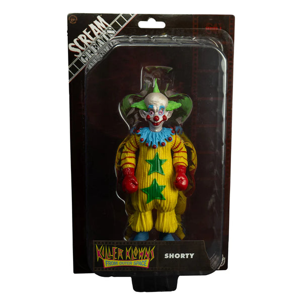 Killer Klowns from Outer Space Shorty 8 inch figure in Scream Greats packaging front side