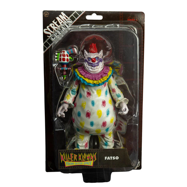 Killer Klowns from Outer Space Fatso 8" Collector's Action Figure Collectible Toy in packaging front view