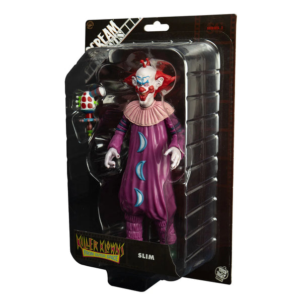 Killer Klowns from Outer Space Slim 8" Collector's Action Figure Collectible Toy in packaging side view
