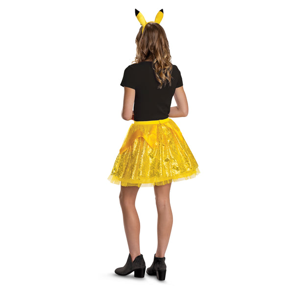 Womens Nintendo Pokemon Pikachu Tutu and Headband Costume Accessory Kit
