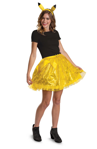 Womens Nintendo Pokemon Pikachu Tutu and Headband Costume Accessory Kit
