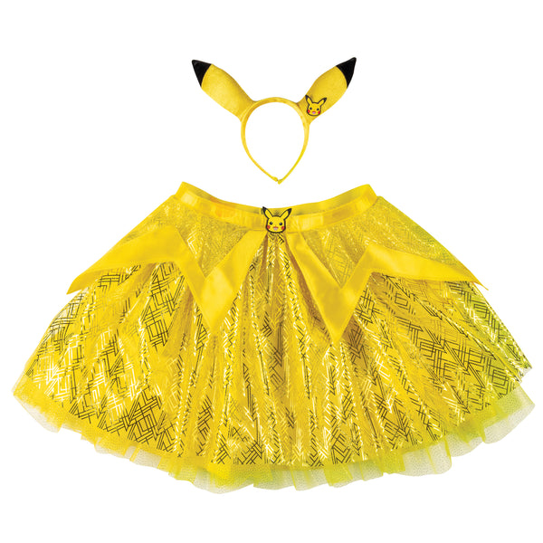 Womens Nintendo Pokemon Pikachu Tutu and Headband Costume Accessory Kit