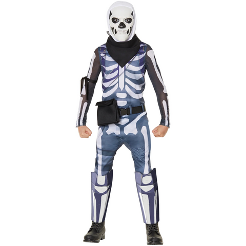 Boys Fortnite Skull Trooper Costume