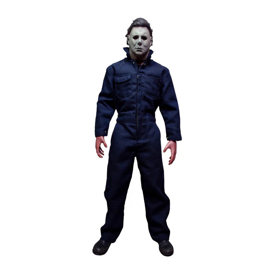 Halloween 1978 Michael Myers 12-inch action figure horror collectible in navy blue coveralls and wearing white mask