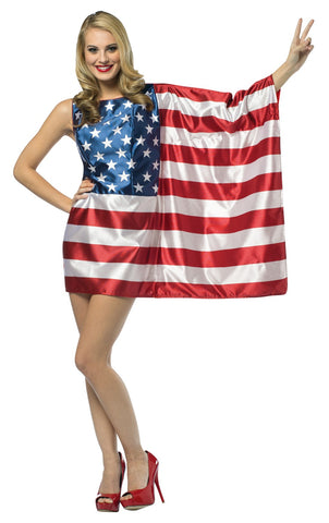 Womens USA Flag Dress Costume - Imposta Costumes & Accessories - HalloweenCostumes4U.com - Adult Costumes