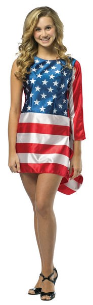 Teens USA Flag Dress Costume - HalloweenCostumes4U.com - Adult Costumes