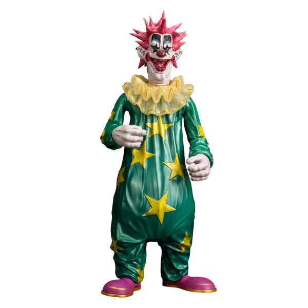 Killer Klowns from Outerspace Spikey 8" Collector's Action Figure Collectible Toy in green clown suit front view