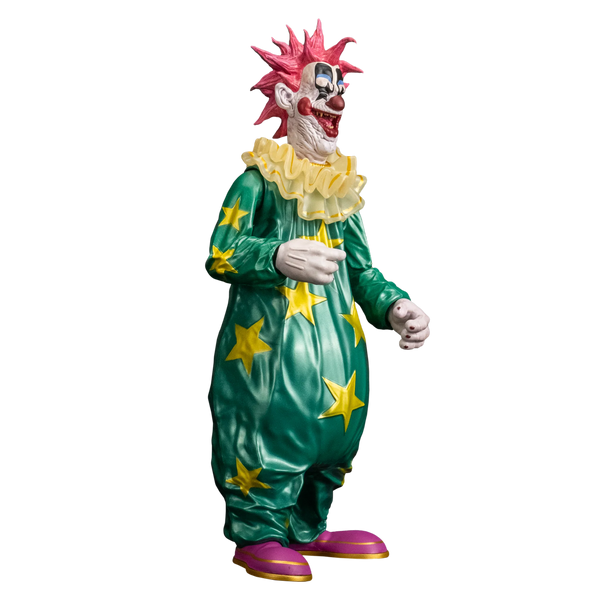 Killer Klowns from Outerspace Spikey 8" Collector's Action Figure Collectible Toy in green clown suit angled profile view
