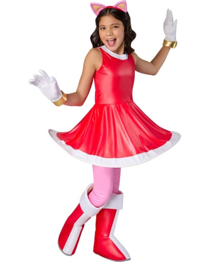 Rubies Girls' Sonic the Hedgehog Amy Rose Costume Set- Large Rubies Girls' Sonic the Hedgehog Amy Rose Costume Set- Large