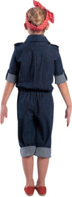Girls Rosie the Riveter Costume - HalloweenCostumes4U.com - Kids Costumes