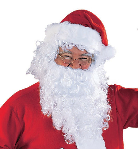 Adults Santa Claus Beard & Wig Value Set - HalloweenCostumes4U.com - Costume Props & Accessories