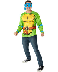 Mens Teenage Mutant Ninja Turtles Leonardo Costume Top