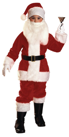 Disfraz de Papá Noel de peluche para niños