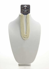 Collier de perles beiges des années folles
