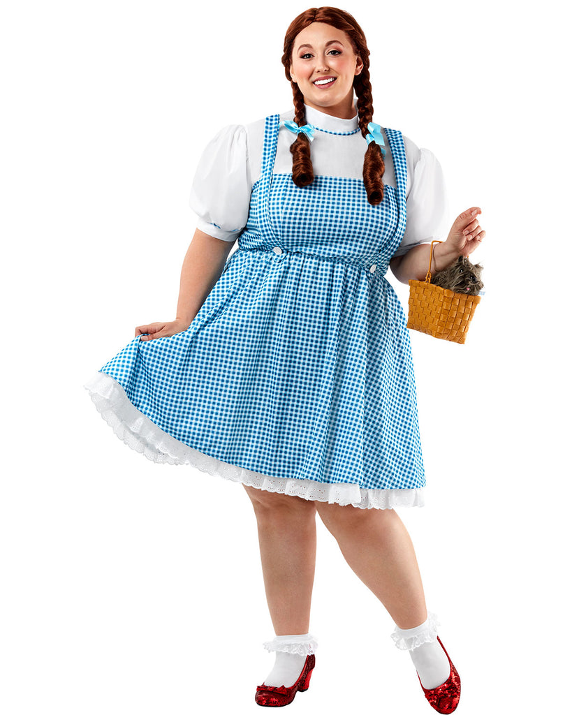 Womens Wizard of Oz Plus Size Dorothy Dress Costume Womens Wizard of Oz Plus Size Dorothy Dress Costume