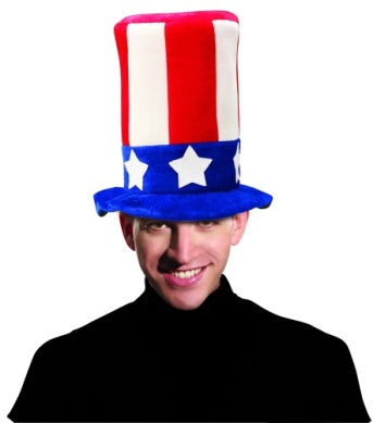 Accessoire de costume de chapeau haut de forme de l'Oncle Sam
