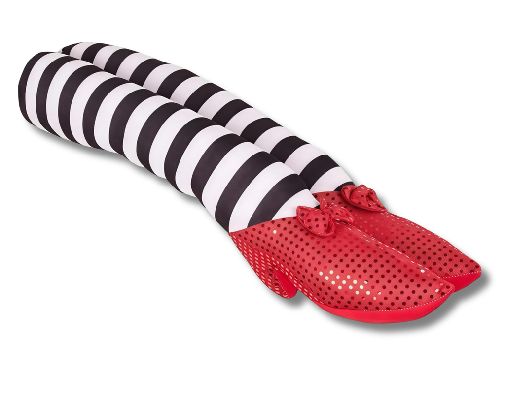 Wicked Witch Legs with Ruby Red Slippers Prop Decoration